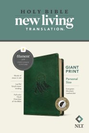 NLT Personal Size Giant Print Bible, Filament Enabled (LeatherLike, Evergreen Mountain , Indexed, Red Letter)