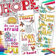 Images of Grace Coloring Bookmarks (Pack of 10)