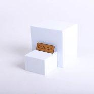 Badge Engraved Contemporary Deacon Gold Pin