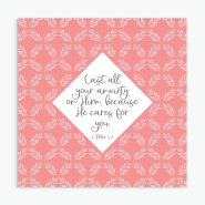Cast All Your Anxiety Greeting Card