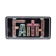 Faith Number Plate Tag