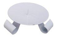 White Iron Candle Holder D 9 cm