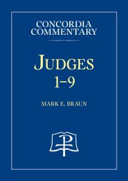 Judges - Concordia Commentary 1-9