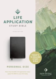 NLT Life Application Study Bible, Third Edition, Personal Size (Bonded Leather, Black, Red Letter)