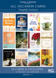 Thoughtful Sentiments All Occasion Boxed Cards (Pack of 12)