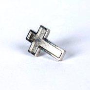 Lapel Pin Cross Silver Pack of 6