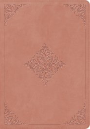 ESV Giant Print Bible, Red Letter (TruTone, Blush Rose, Fleur-de-lis Design)