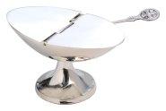 Silver Plated Boat with Spoon H 7 cm