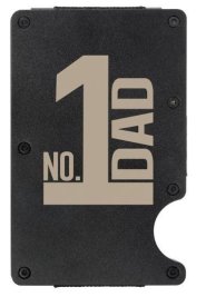 Wallet/Money Clip-Rugged-No.1 Dad (Holds Up to 12 Cards)