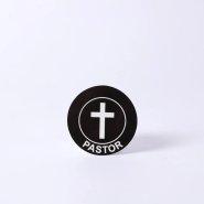 Pastor Badge with Static Cling - Pack of 6