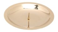 Polished Candlestick Plate with Thorn D 10 cm