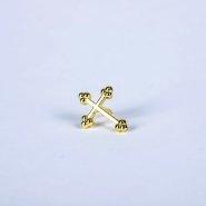 Lapel Pin Budded Cross Gold Pack of 6