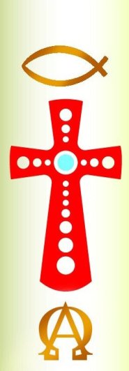 Candle Sticker- Red Cross 2 Symbols (Without Year)