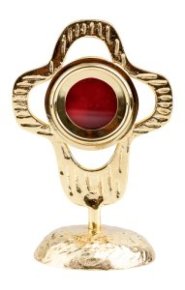 Golden Plated Reliquary H 18 cm