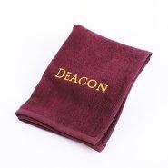 Pastor Towel Deacon Burgundy Cotton