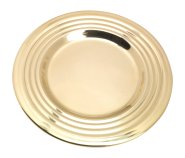 Polished Candlestick Plate D 15 cm