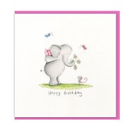 Elephant and Mouse Birthday Single Card