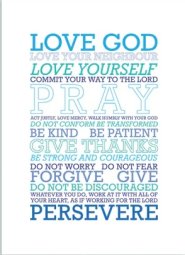 Love God (Blue Mix) By Preditos - A4 Print