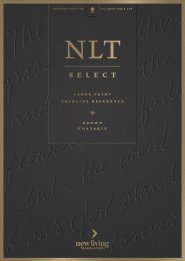 NLT Select Large Print Thinline Reference Bible, Filament Enabled (Goatskin Leather, Brown, Red Letter)