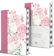 KJV Holy Bible, Pink with Flowers, Giant Print, Indexed