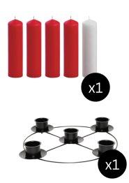 8" x 2" Advent Candles with 14" Frame