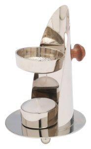 Nickel Plated Adjustable Incense Burner H 12cm