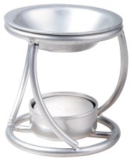 Silver Steel Incense Burner H 7.5 cm