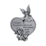 Goddaughter Heart Visor Clip - Pack of 4