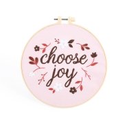 Choose Joy Embroidery Kit - 20.5cm