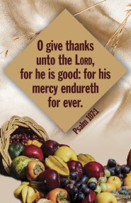 Thanksgiving Bulletin: Unto the Lord (Package of 100)