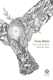 NLT  Anglicised, Bible, White, Paperback, Gold Embossed Cover, Lay-Flat Binding, Contemporary Language