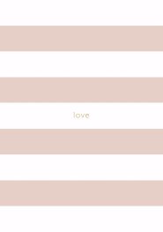 Spirit Stationery Striped A5 Notebook - Dusty Pink