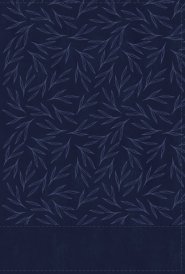 NIV, Thinline Bible, Large Print, Leathersoft, Navy, Red Letter, Comfort Print