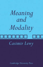 Meaning and Modality
