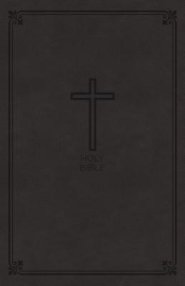 NKJV, Value Thinline Bible, Large Print, Imitation Leather, Black, Red Letter Edition