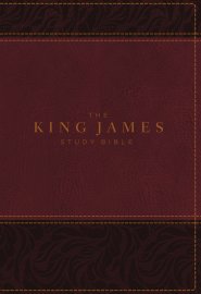 The King James Study Bible, Imitation Leather, Burgundy, Indexed, Full-Color Edition