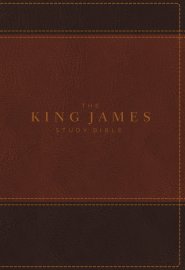 The King James Study Bible, Imitation Leather, Brown, Indexed, Full-Color Edition