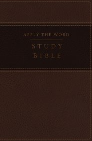 Nkjv, Apply the Word Study Bible, Large Print, Imitation Leather, Brown, Red Letter Edition