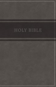 KJV, Deluxe Gift Bible, Imitation Leather, Gray, Red Letter Edition