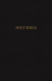 KJV, Reference Bible, Giant Print, Bonded Leather, Black, Red Letter Edition
