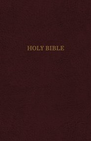 KJV, Reference Bible, Personal Size Giant Print, Bonded Leather, Burgundy, Indexed, Red Letter Edition