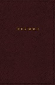 KJV, Deluxe Reference Bible, Super Giant Print, Imitation Leather, Burgundy, Indexed, Red Letter Edition