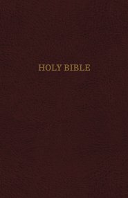 KJV, Thinline Reference Bible, Bonded Leather, Burgundy, Indexed, Red Letter Edition