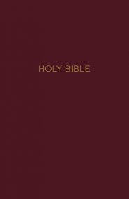 NKJV Holy Bible, Giant Print Center-Column Reference Bible, Burgundy Leather-look, Thumb Indexed, 72,000+ Cross References, Red Letter, Comfort Print: New King James Version