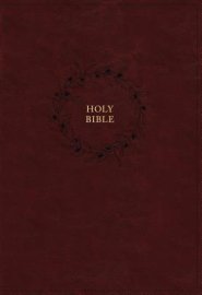 The KJV Open Bible: Complete Reference System, Burgundy Leathersoft, Red Letter, Comfort Print: King James Version