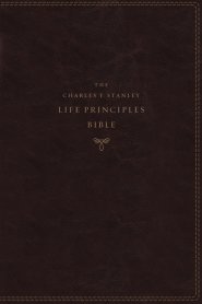 NASB, Charles F. Stanley Life Principles Bible, 2nd Edition, Leathersoft, Burgundy, Comfort Print