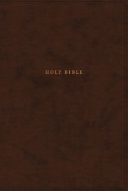 NKJV, Reference Bible, Classic Verse-by-Verse, Center-Column, Leathersoft, Brown, Red Letter, Comfort Print