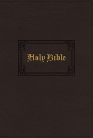 KJV Holy Bible: Large Print Thinline, Brown Leathersoft, Red Letter, Comfort Print: King James Version