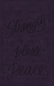 NKJV, Giant Print Center-Column Reference Bible, Verse Art Cover Collection, Leathersoft, Purple, Thumb Indexed, Red Letter, Comfort Print