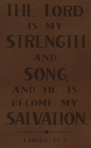 KJV Holy Bible: Personal Size with Cross References, Brown Genuine Leather, Red Letter, Comfort Print (Thumb Indexed): King James Version (Verse Art Cover Collection)